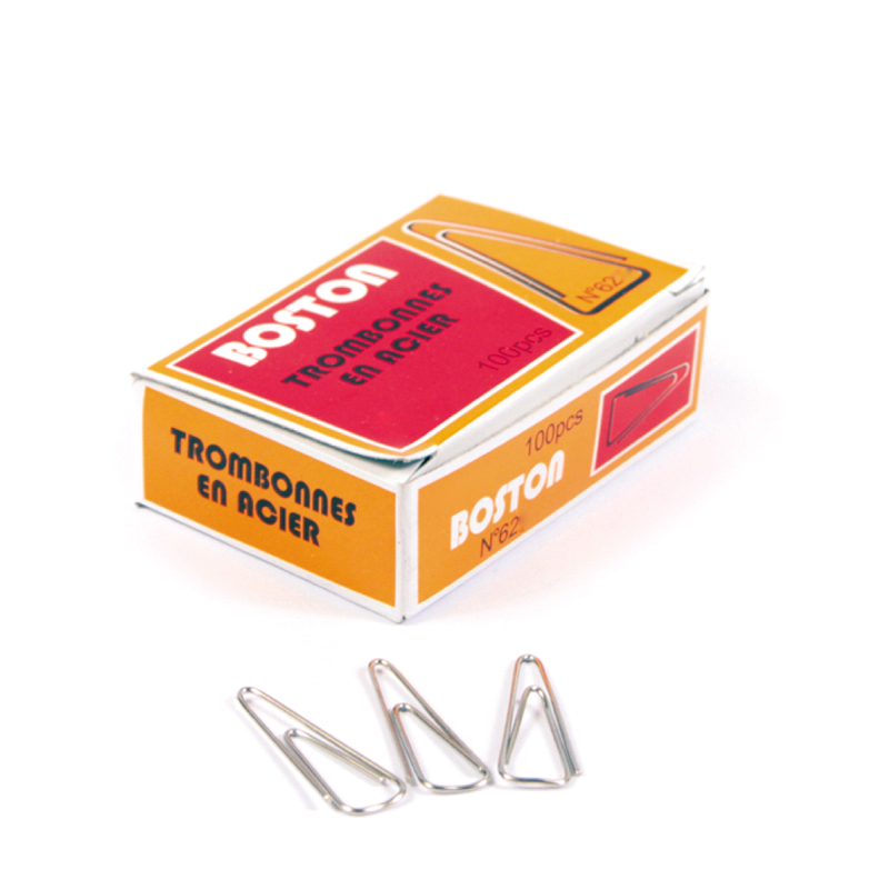 LOT DE 10 TROMBONES BOSTON PLASTIES 28MM