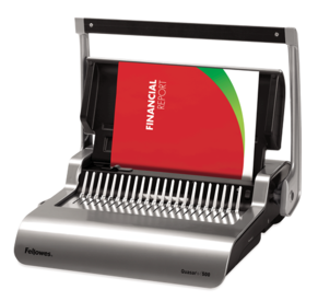 Perforelieur FELLOWES Quasar+ 500 à anneaux plastiques
