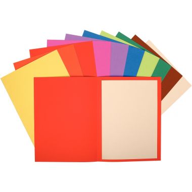 Paquet de 100 sous-chemises EXACOMPTA 80G A4 couleurs pastels assorties