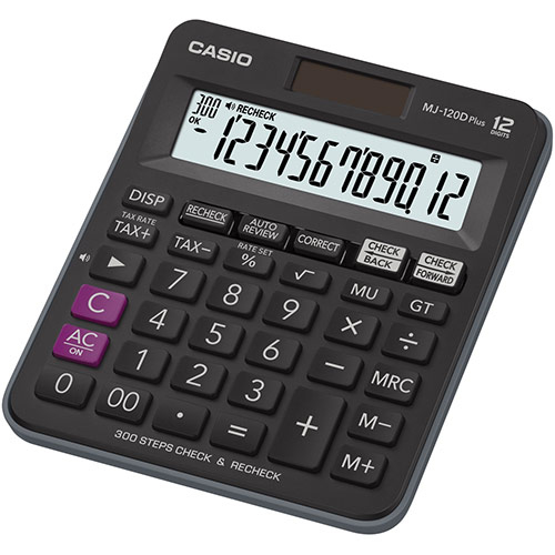 Calculatrice de bureau CASIO 12 digits MJ-120D PLUS