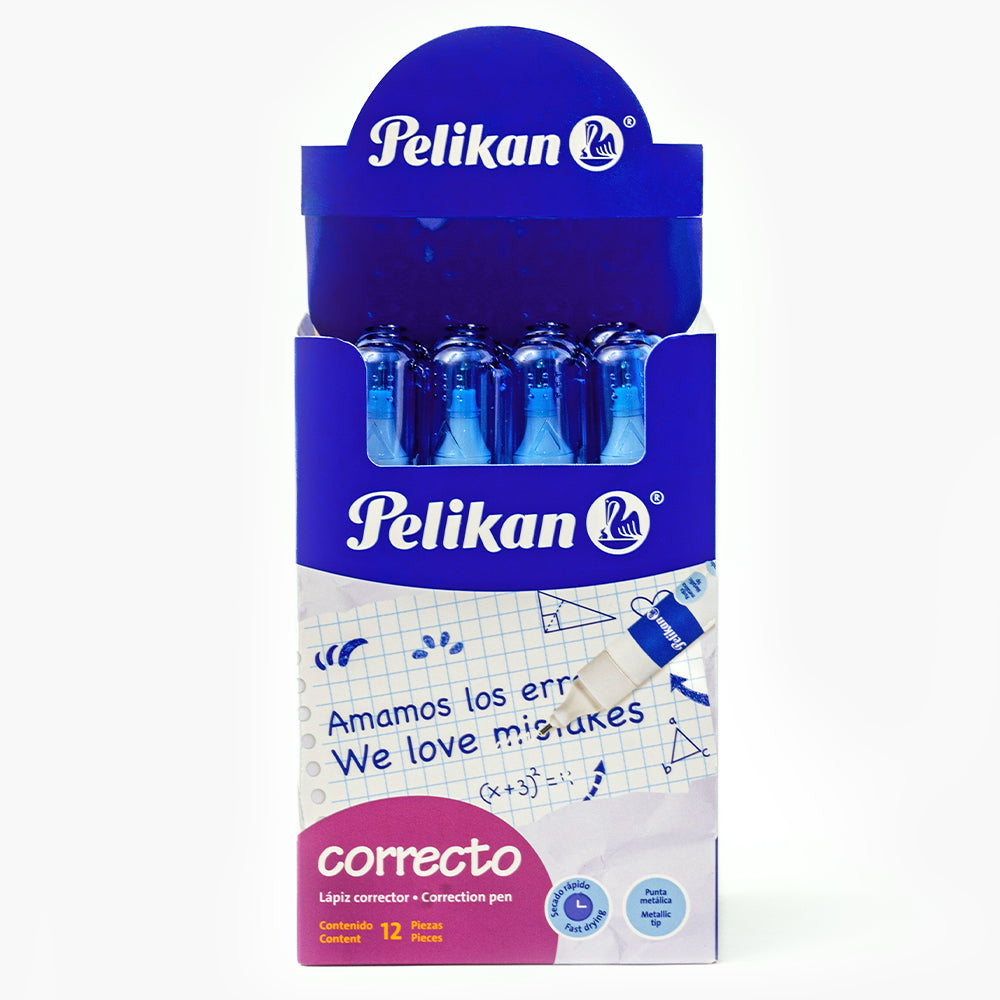 Lot de 12 Stylos correcteurs PELIKAN 7ML