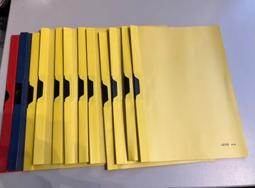 Lot de 12 chemises à clip Coloris assorties