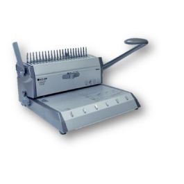 MACHINE MANUELLE DE RELIURE ET PERFORATION ATLAS 2 EN 1 POUR RELIURE PLASTIQUE/MÉTAL 450 FEUILLES